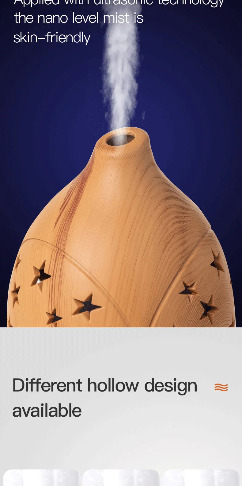 Ultrasonic Essential Oil Diffuser with LED lights 100ml Water Tank