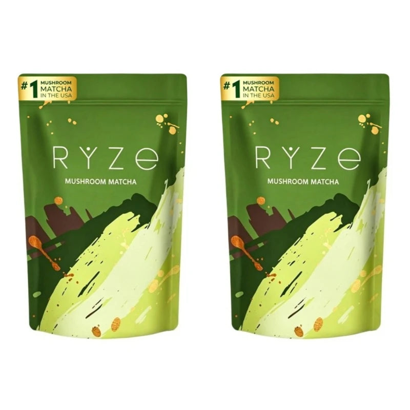 Mushroom Matcha Powder Organic with 6 Adaptogenic Mushroom Blend Matcha and Blue Spirulina