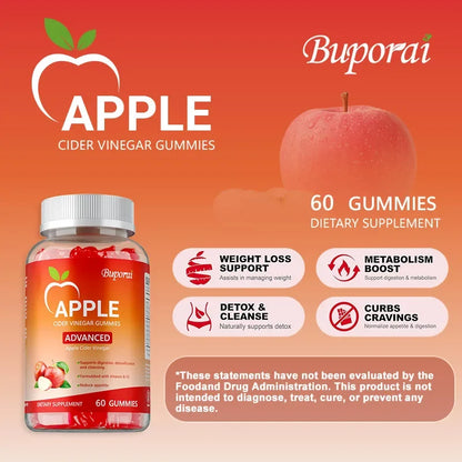 Apple Cider Vinegar Gummies - Stay in Shape, Weight Management, Metabolism and Detoxification, Weight Loss - 60pcs