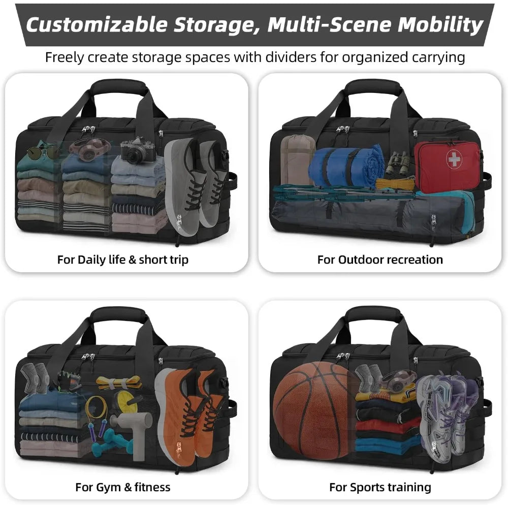 Tactical Gym Bag, 3-in-1 Sports Bag