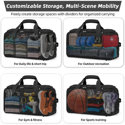 Tactical Gym Bag, 3-in-1 Sports Bag