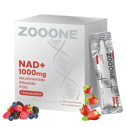 NAD+ Berry Flavored Drink Mix for Anti-Aging