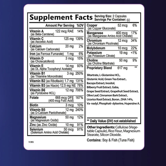 Brain Supplement - 120 Capsules