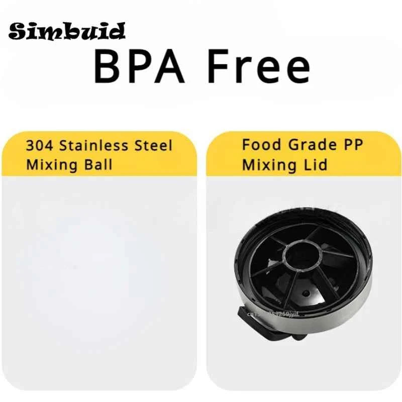 Stainless Steel Protein Powder Shaker Bottle with Ball