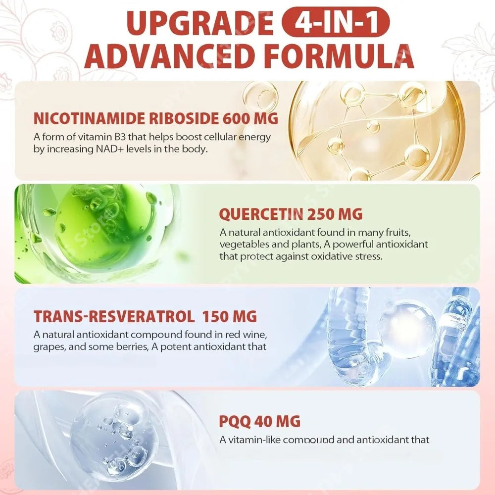 1000mg High-Potency NAD+ Liquid Supplement