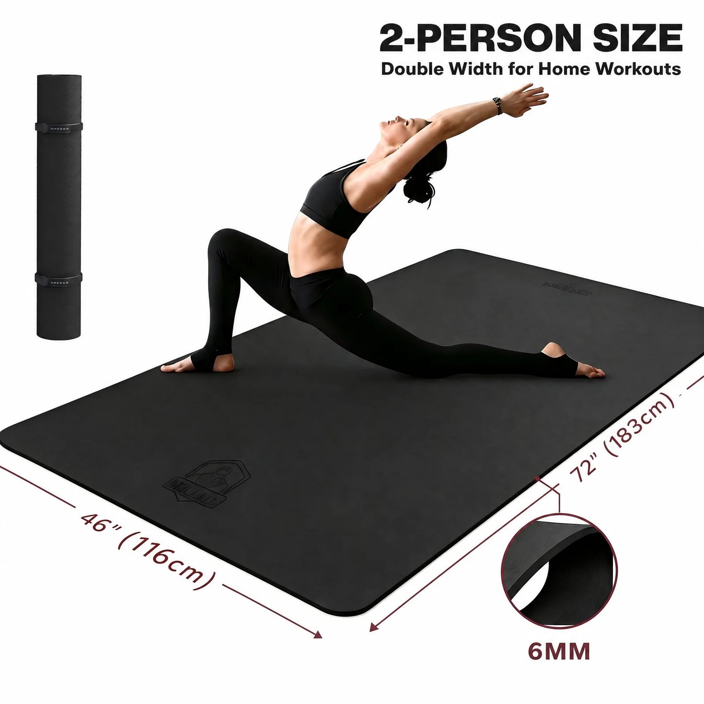 HAPBEAR Extra Large Yoga Mat