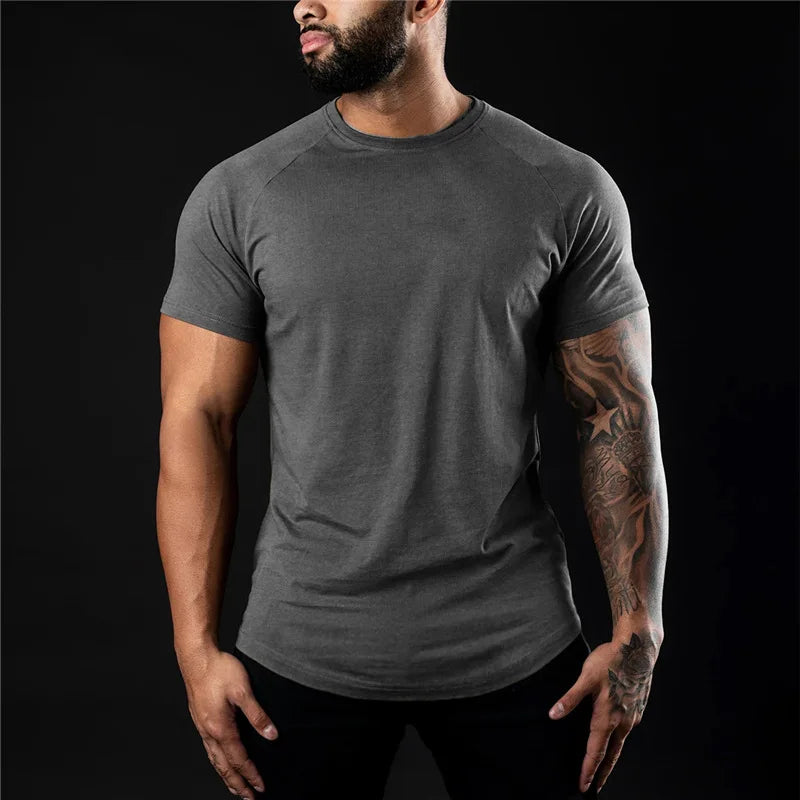 Plain Gym T-shirt Men