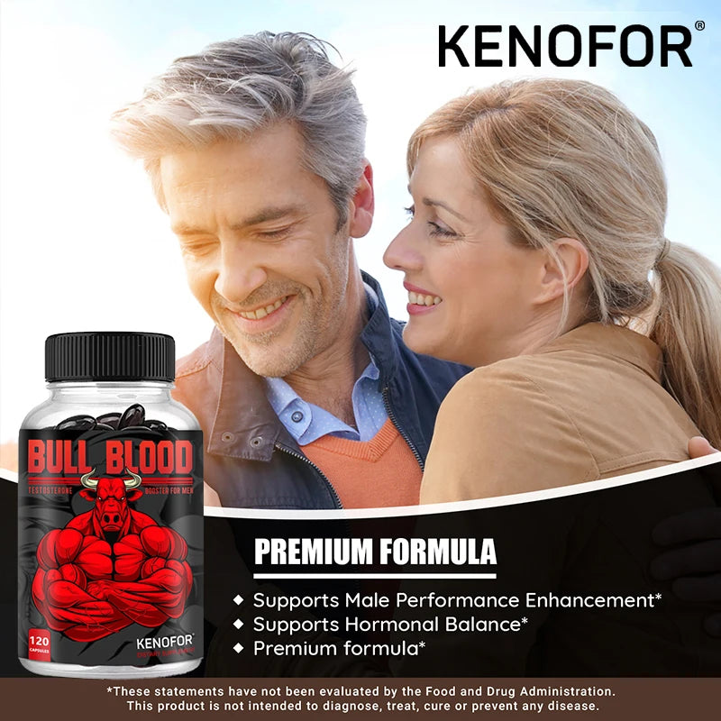 Maca Root, Saw Palmetto, Tribulus Extract - 120 Capsules