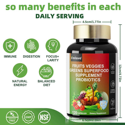 Fruits and Veggies Supplement Reds & Green Superfood