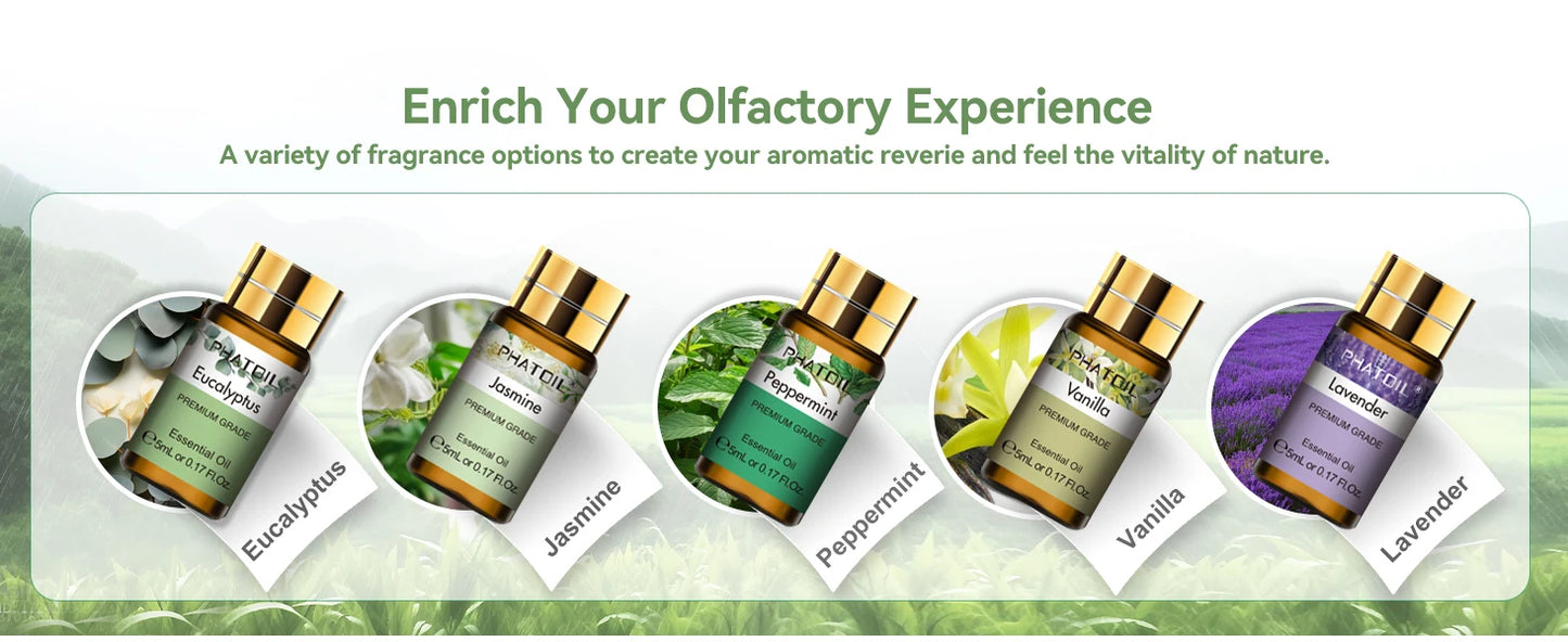 PHATOIL 15PCS Aromatherapy Essential Oil Set For Diffuser