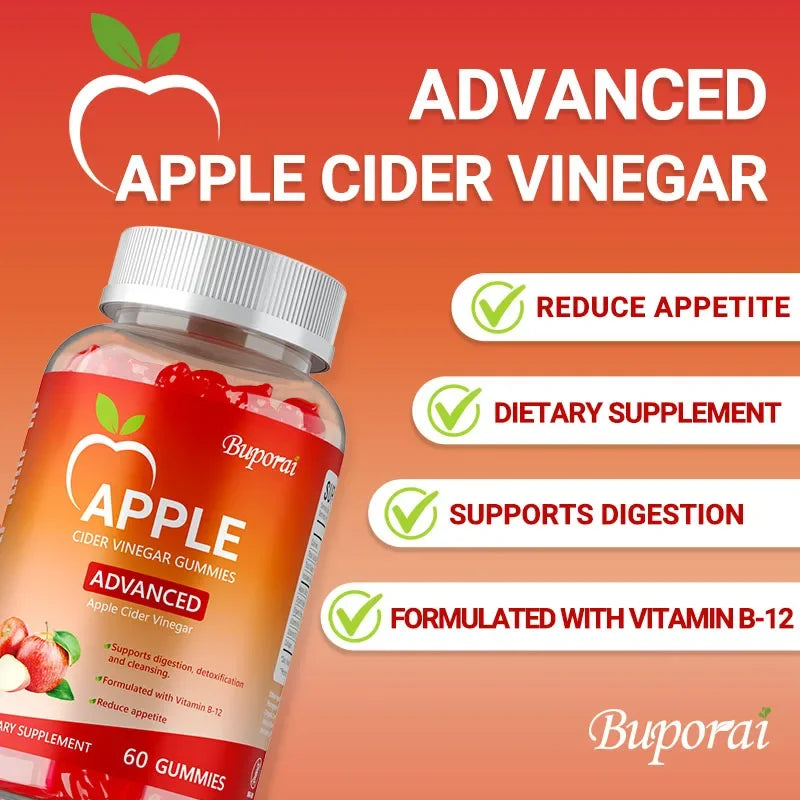 Apple Cider Vinegar Gummies - Stay in Shape, Weight Management, Metabolism and Detoxification, Weight Loss - 60pcs