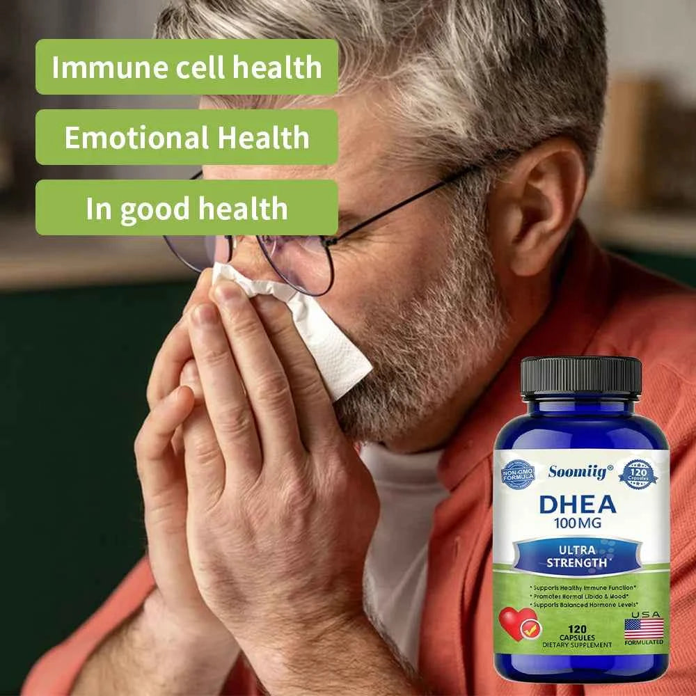 DHEA Nutritional Supplement 
Supports Healthy Metabolism, Brain, Immune Function and Pure Energy
