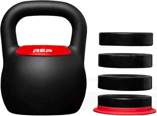 Adjustable Kettlebell Set for Home Gym, 20 - 40 lb Variable Options, Compact Steel with Ergonomic Handle for Strength Training