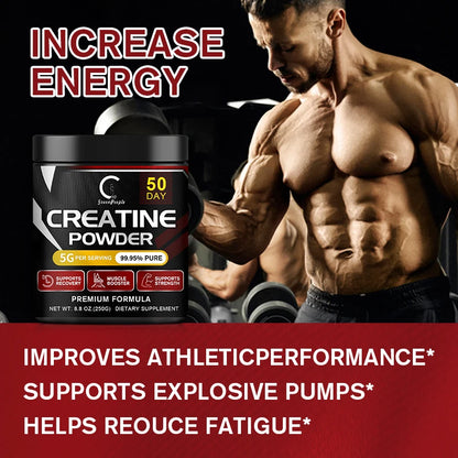 Creatine Monohydrate Powder - Muscle Recovery Men & Women Workout Supplements