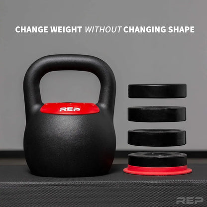Adjustable Kettlebell Set for Home Gym, 20 - 40 lb Variable Options, Compact Steel with Ergonomic Handle for Strength Training