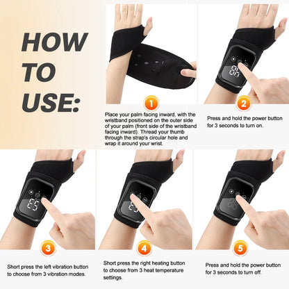 Electric Heating Wrist Massager