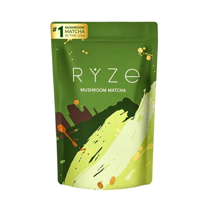 Mushroom Matcha Powder Organic with 6 Adaptogenic Mushroom Blend Matcha and Blue Spirulina