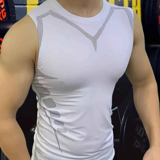 Mans Compression Tank Top Men Gym Shirt Sleeveless
