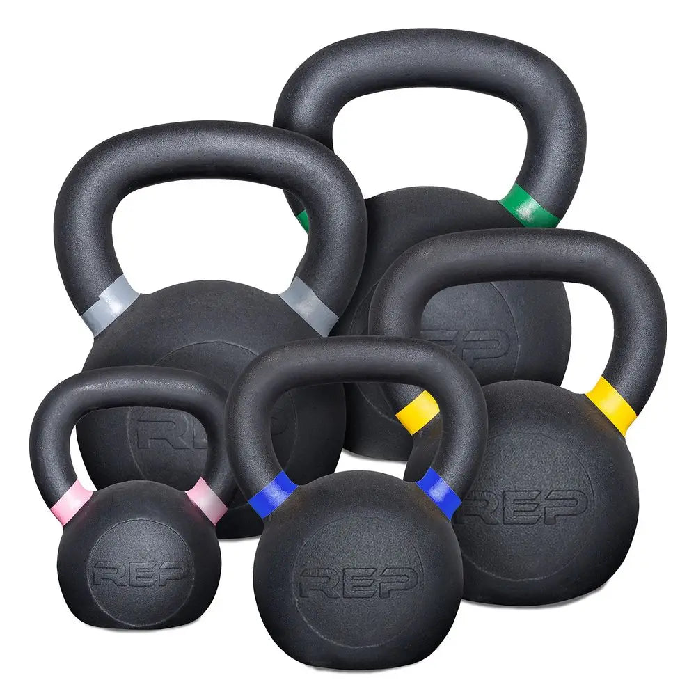 Kettlebell Set and Singles, 4kg to 24kg, 9lb to 53lb Weight Range