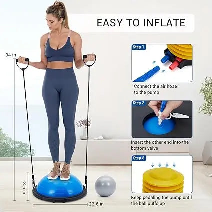 Half Exercise Ball - Balance Ball Trainer