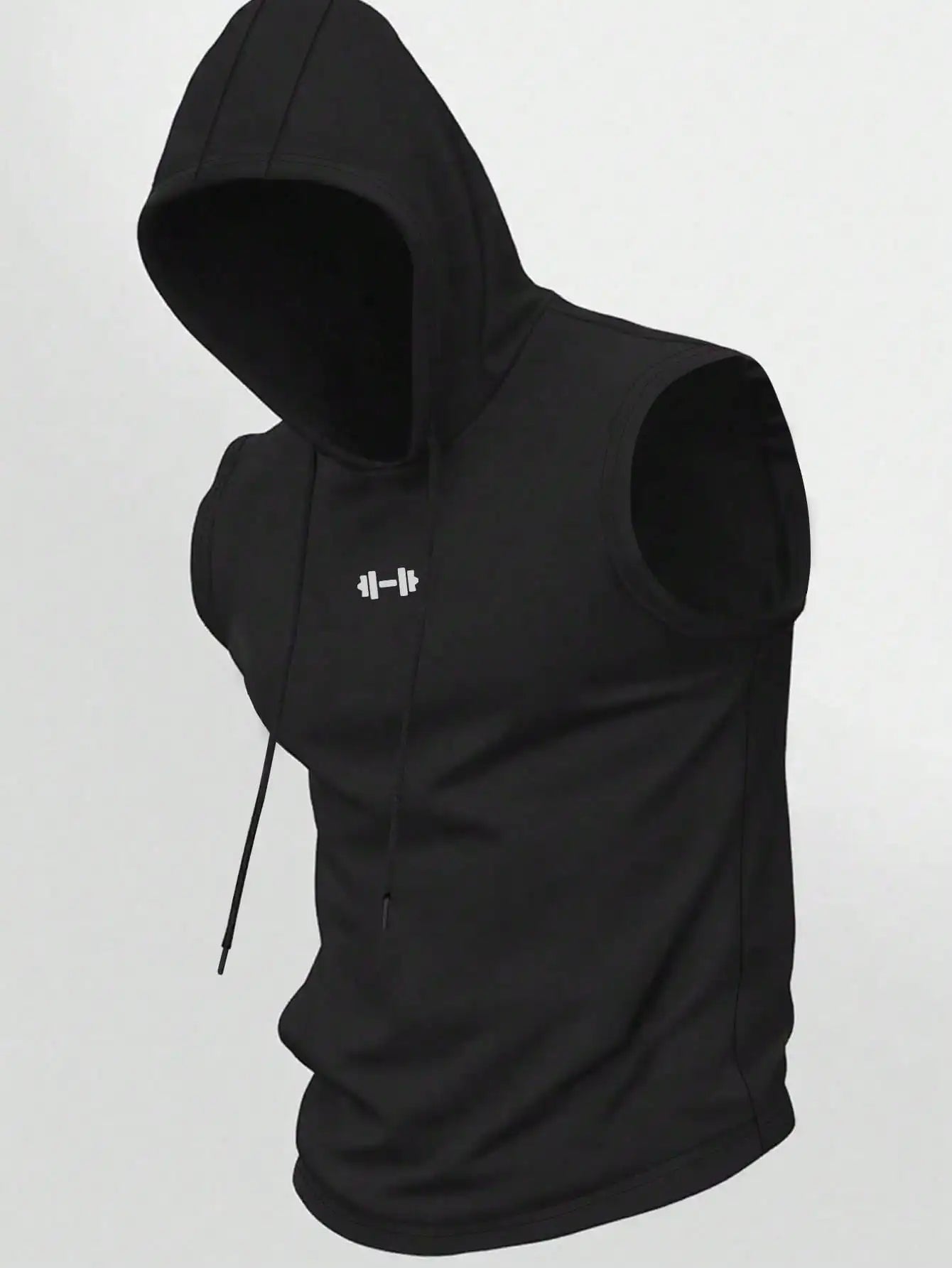 Gym Rark Men's Hooded Vest And Pants Sports Suit