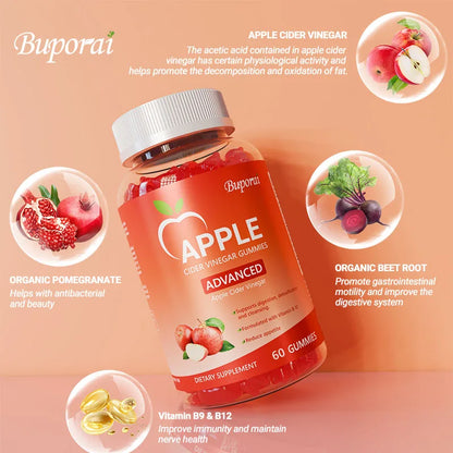 Apple Cider Vinegar Gummies - Stay in Shape, Weight Management, Metabolism and Detoxification, Weight Loss - 60pcs