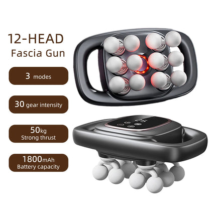 16-Head Fascia Gun High-Frequency Vibration Body Massage Gun