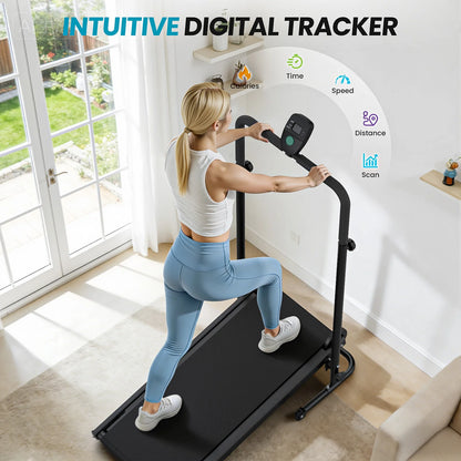 Akluer Non-Motorized Foldable Workout Treadmill