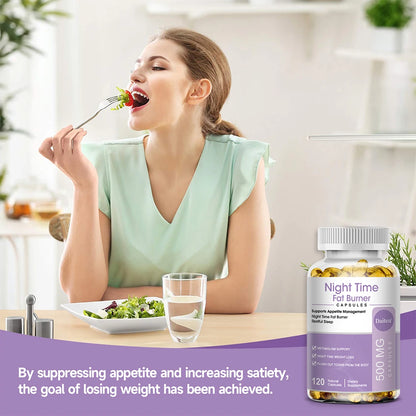 Nighttime Fat Burner, Boosts Metabolism, Weight Management, Improves Sleep