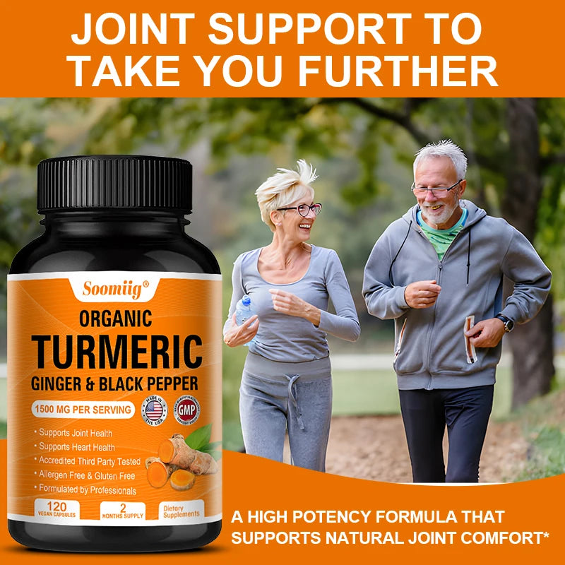 Turmeric Curcumin Capsules - with Black Pepper 95% Curcumin Complex