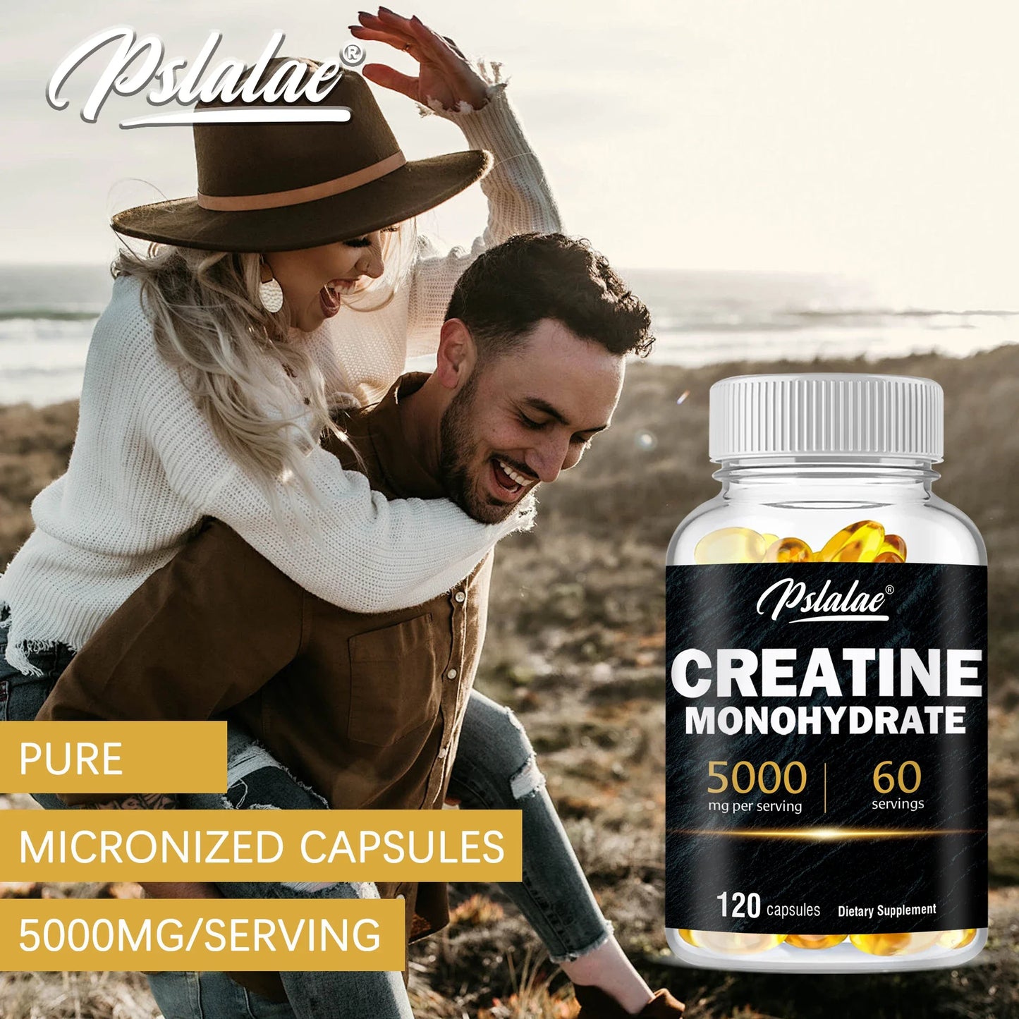 Creatine Monohydrate - Build Muscle, Improve Athletic Performance, Improve Energy Endurance , Promote Recovery